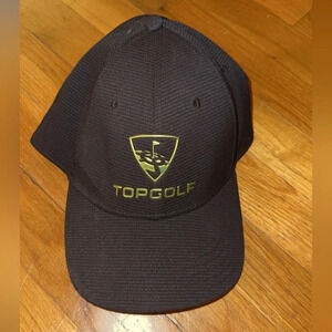 TOP GOLF Callaway Black Cap/Hat X Spann Adjustable Velcro